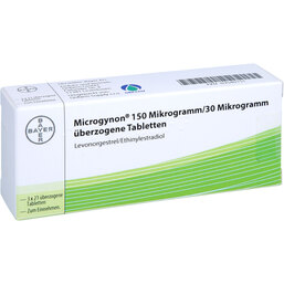 Abbildung: Microgynon 21 überzogene Tabletten 3X21 St, Überzogene Tabletten PZN 03540151