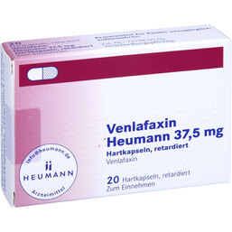Abbildung: Venlafaxin Heumann 37,5 mg Hartkapseln retardiert 20 St, Retard-Kapseln PZN 03544083
