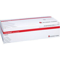 Abbildung: Claversal 500 mg magensaftresistente Tabletten 300 St, Tabletten magensaftresistent PZN 03555023
