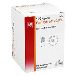 Abbildung: Panzytrat 10.000 Kapseln Kapseln, 100 St PZN 03559015