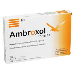 Abbildung: Ambroxol Inhalat Inhalationslösung Lösung für einen Vernebler, 20X2 ml PZN 03560550