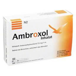 Abbildung: Ambroxol Inhalat Inhalationslösung Lösung für einen Vernebler, 50X2 ml PZN 03560863
