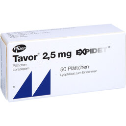 Abbildung: Tavor Expidet 2,5 Täfelchen 50 St, Täfelchen PZN 03565582
