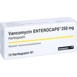 Abbildung: Vancomycin Enterocaps 250 mg Hartkapseln 12 St, Hartkapseln PZN 03571861