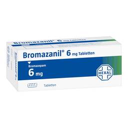 Abbildung: Bromazanil 6 Tabletten 20 St, Tabletten PZN 03572145