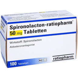 Abbildung: Spironolacton ratiopharm 50 mg Tabletten 100 St, Tabletten PZN 03574115