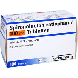 Abbildung: Spironolacton ratiopharm 100 mg Tabletten 100 St, Tabletten PZN 03574121