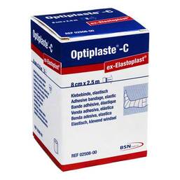Abbildung: Optiplaste C 2,5mx8cm Rolle 1 St, Pflaster PZN 03576278