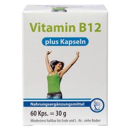 Abbildung: Vitamin B12 plus Kapseln Kapseln, 60 St PZN 03626438
