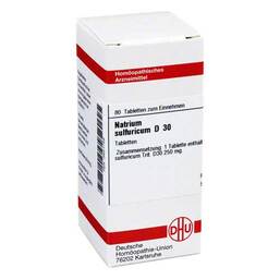 Abbildung: Natrium sulfuricum D 30 Tabletten Tabletten, 80 St PZN 03631758