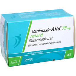 Abbildung: Venlafaxin Atid 75 mg retard Tabletten 100 St, Retard-Tabletten PZN 03632315