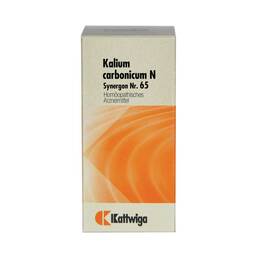 Abbildung: Synergon 65 Kalium carbonicum N Tabletten Tabletten, 100 St PZN 03633579