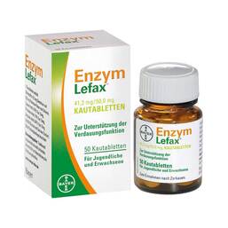 Abbildung: Enzym Lefax Kautabletten Kautabletten, 50 St PZN 03641372