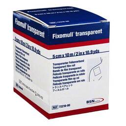 Abbildung: Fixomull transparent 10mx5cm 1 St, Pflaster PZN 03643158