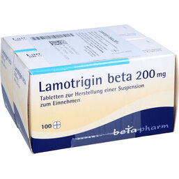 Abbildung: Lamotrigin beta 200 mg Tabletten 200 St, Tablette zur Herstellung einer Suspension zum Einnehmen PZN 03645602
