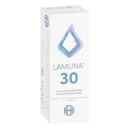 Abbildung: Lamuna 30 Filmtabletten 6X21 St, Filmtabletten PZN 03649296