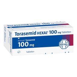 Abbildung: Torasemid Hexal 100 mg Tabletten 100 St, Tabletten PZN 03650371