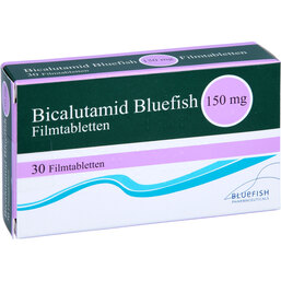 Abbildung: Bicalutamid Bluefish 150 mg Filmtabletten 30 St, Filmtabletten PZN 03651991