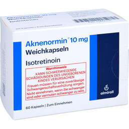 Abbildung: Aknenormin 10 mg Weichkapseln 60 St, Weichkapseln PZN 03655730