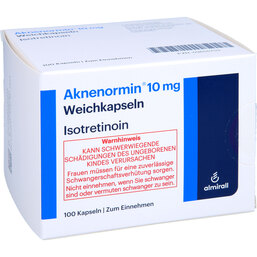 Abbildung: Aknenormin 10 mg Weichkapseln 100 St, Weichkapseln PZN 03655753
