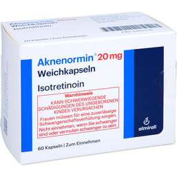 Abbildung: Aknenormin 20 mg Weichkapseln 60 St, Weichkapseln PZN 03655776