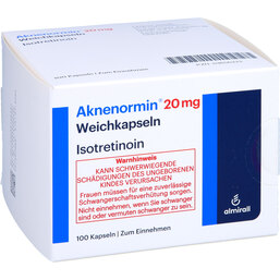 Abbildung: Aknenormin 20 mg Weichkapseln 100 St, Weichkapseln PZN 03656333
