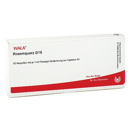 Abbildung: Rosenquarz D 15 Ampullen Ampullen, 10X1 ml PZN 03656758