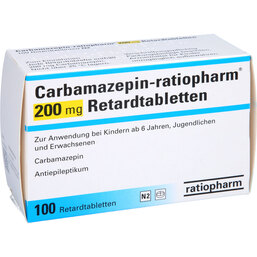 Abbildung: Carbamazepin ratiopharm 200 mg Retardtabletten 100 St, Retard-Tabletten PZN 03659774