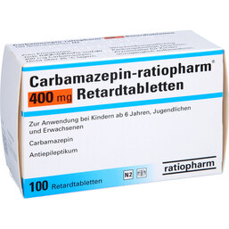 Abbildung: Carbamazepin ratiopharm 400 mg Retardtabletten 100 St, Retard-Tabletten PZN 03659828