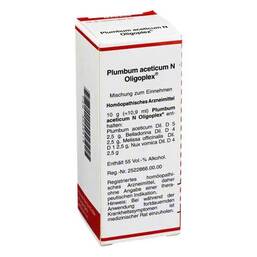 Abbildung: Plumbum aceticum N Oligoplex Liquidum, 50 ml PZN 03669815