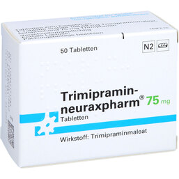 Abbildung: Trimipramin neuraxpharm 75 mg Tabletten 50 St, Tabletten PZN 03671717