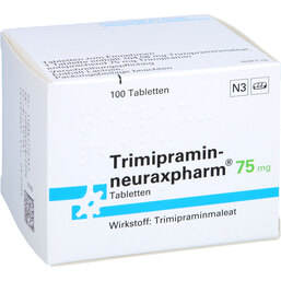 Abbildung: Trimipramin neuraxpharm 75 mg Tabletten 100 St, Tabletten PZN 03671723