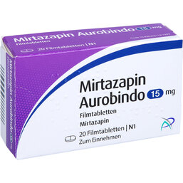 Abbildung: Mirtazapin Aurobindo 15 mg Filmtabletten 20 St, Filmtabletten PZN 03673159