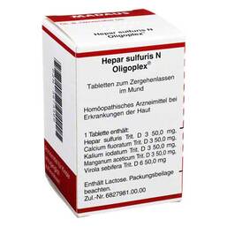 Abbildung: Hepar sulfuris N Oligoplex Tabletten Tabletten, 150 St PZN 03673366