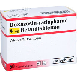 Abbildung: Doxazosin ratiopharm 4 mg Retardtabletten 50 St, Retard-Tabletten PZN 03676991