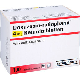 Abbildung: Doxazosin ratiopharm 4 mg Retardtabletten 100 St, Retard-Tabletten PZN 03677022