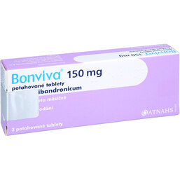 Abbildung: Bonviva 150 mg Filmtabletten 3 St, Filmtabletten PZN 03679699