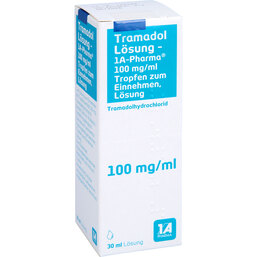 Abbildung: Tramadol Lösung 1A Pharma 30 ml, Lösung zum Einnehmen PZN 03682543