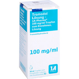 Abbildung: Tramadol Lösung 1A Pharma 50 ml, Lösung zum Einnehmen PZN 03682626