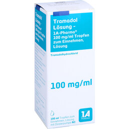 Abbildung: Tramadol Lösung 1A Pharma 100 ml, Lösung zum Einnehmen PZN 03682684