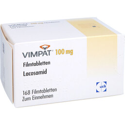 Abbildung: Vimpat 100 mg Filmtabletten 168 St, Filmtabletten PZN 03688072