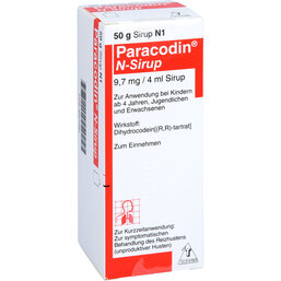 Abbildung: Paracodin N Sirup 50 g, Sirup PZN 03691080