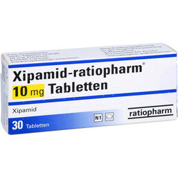 Abbildung: Xipamid ratiopharm 10 mg Tabletten 30 St, Tabletten PZN 03691499