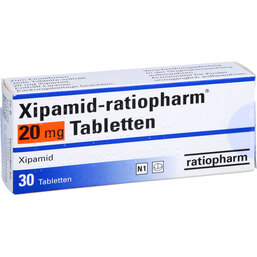 Abbildung: Xipamid ratiopharm 20 mg Tabletten 30 St, Tabletten PZN 03691559