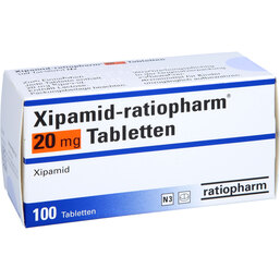 Abbildung: Xipamid ratiopharm 20 mg Tabletten 100 St, Tabletten PZN 03691714