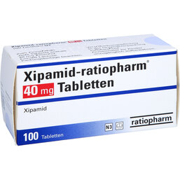 Abbildung: Xipamid ratiopharm 40 mg Tabletten 100 St, Tabletten PZN 03691772