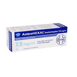 Abbildung: Ambrohexal Hustentropfen 7,5 Lösung zum Einnehmen, 100 ml PZN 03691890
