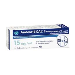 Abbildung: Ambrohexal S Hustentropfen 15 mg/ml Lösung zum Einnehmen, 50 ml PZN 03691973