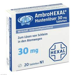 Abbildung: Ambrohexal Hustenlöser 30 mg Tabletten Tabletten, 20 St PZN 03692145