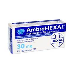 Abbildung: Ambrohexal Hustenlöser 30 mg Tabletten Tabletten, 50 St PZN 03692240